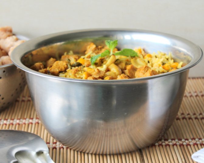 Плов с гузками