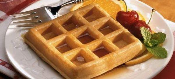 вафли из мягкого творога в вафельнице